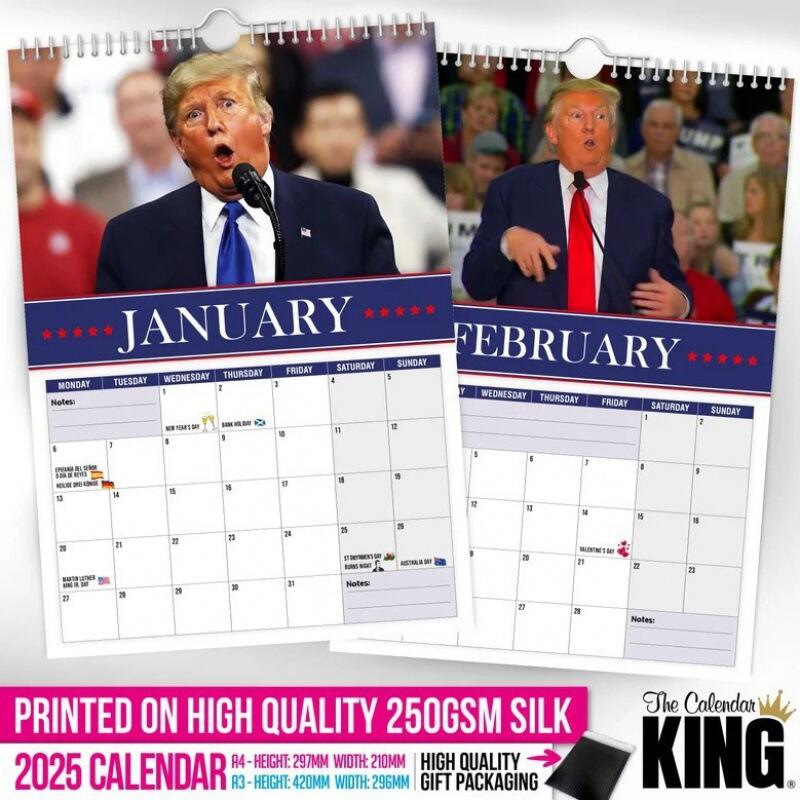 🔥New Year's Pre-Sale 60% OFF🗓️Trumpinator Wall Calendar