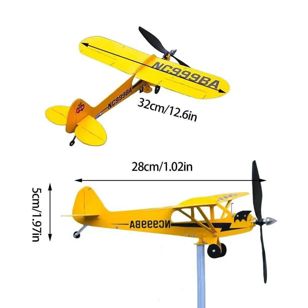 🔥60%OFF-Piper J3 Cub Airplane Weathervane🎁New Year's gift for flight lovers