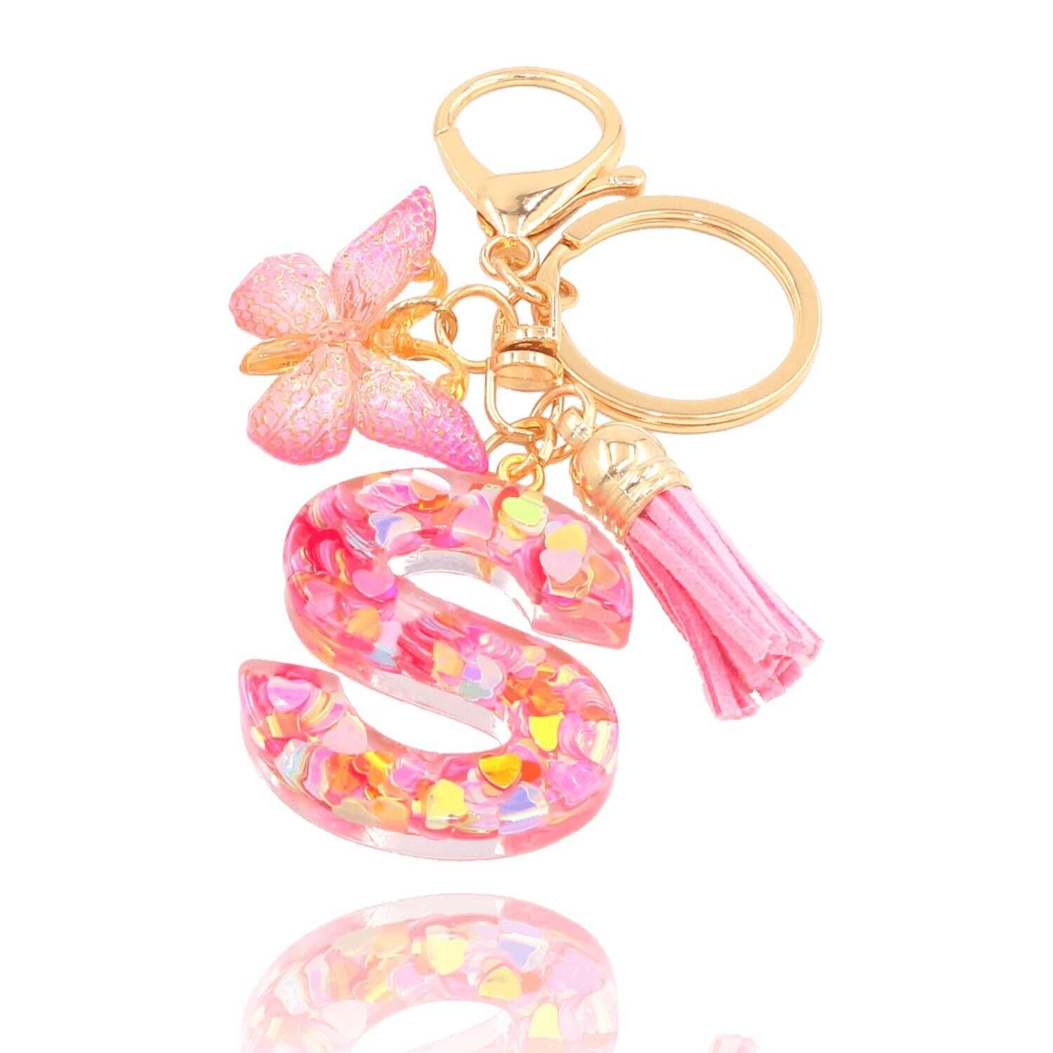 ⏰BUY 1 GET 1 FREE ONLY TODAY🌼Initial Letter Keychains🦋