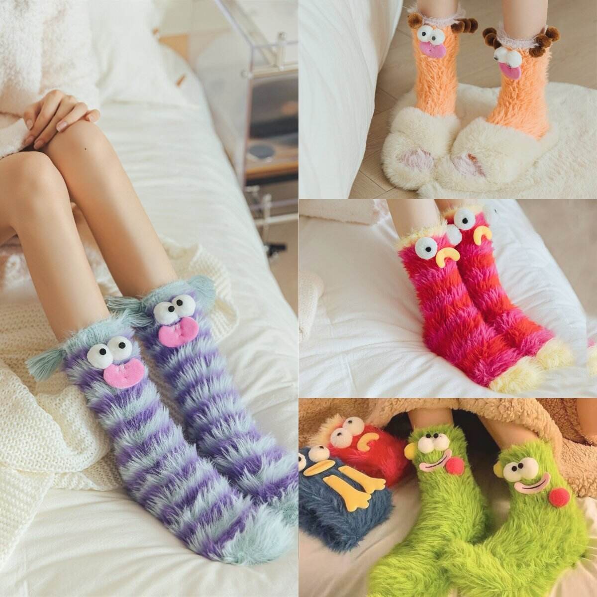 Warm Cozy Fluffy Cartoon Monster Socks🔥HOT SALE 50%OFF 🔥