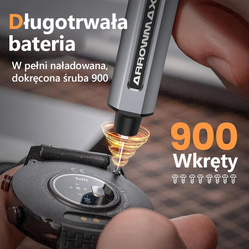 Mini wkrętak elektryczny, zestaw wkrętaków precyzyjnych z 28 końcówkami magnetycznymi