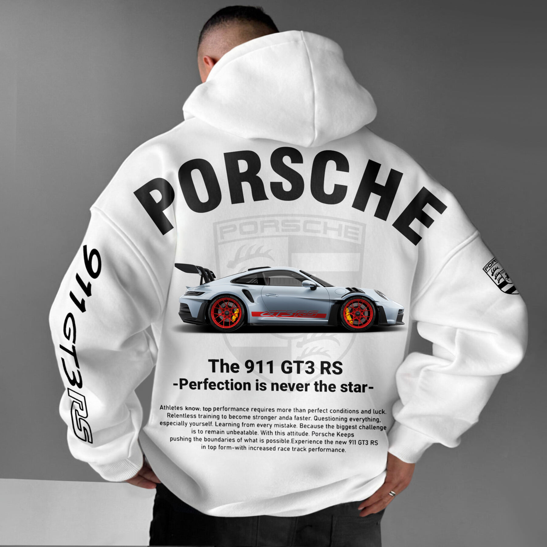 Oversize Sports Car 911 GT3RS Hoodie