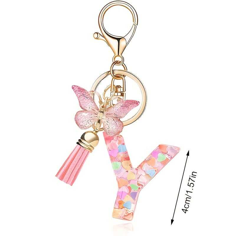 ⏰BUY 1 GET 1 FREE ONLY TODAY🌼Initial Letter Keychains🦋