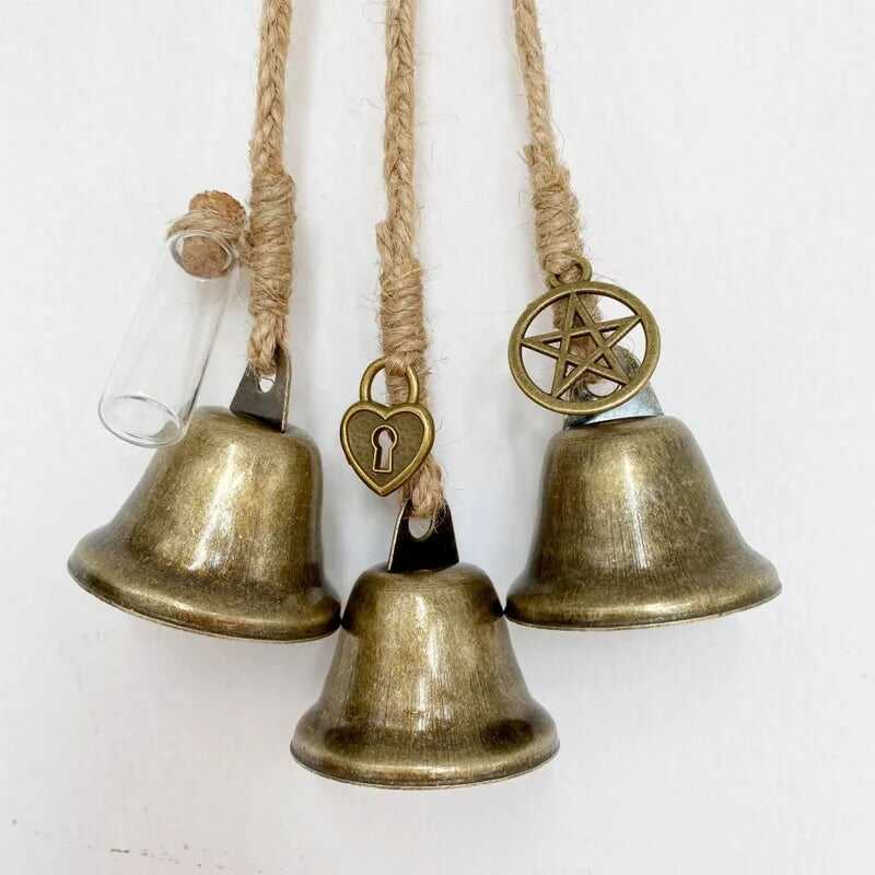 💥Christmas Sale🔥Bronze Witches Bells, Door Protection Charm, Wicca Decor