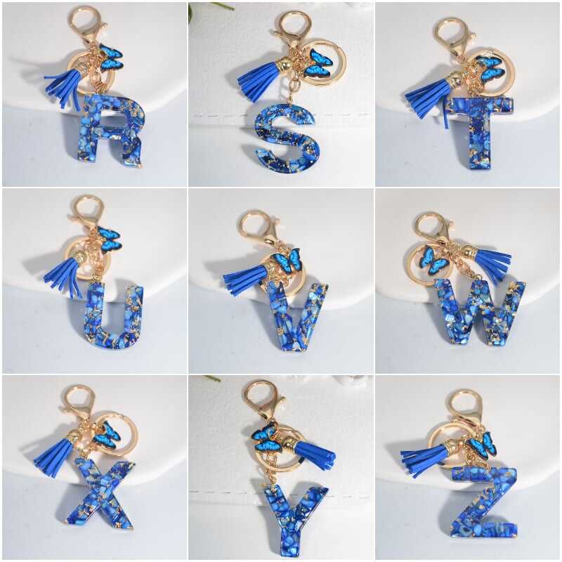 ⏰BUY 1 GET 1 FREE ONLY TODAY🌼Initial Letter Keychains🦋