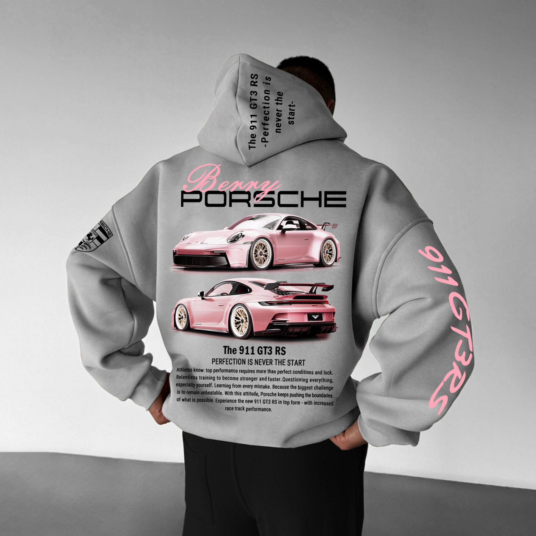 Oversize Sports Car 911 GT3 RS Hoodie