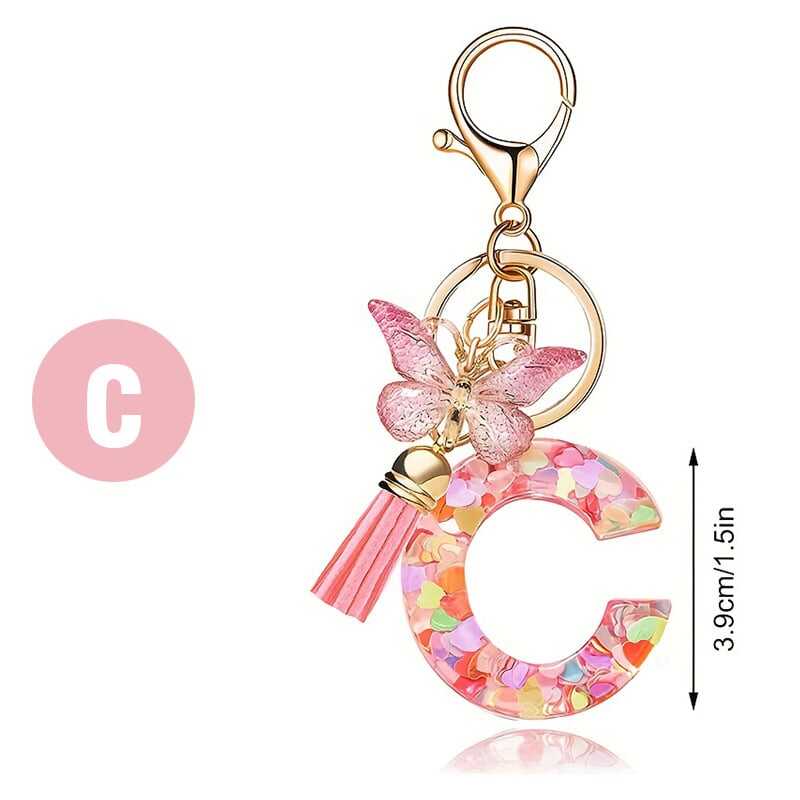 ⏰BUY 1 GET 1 FREE ONLY TODAY🌼Initial Letter Keychains🦋