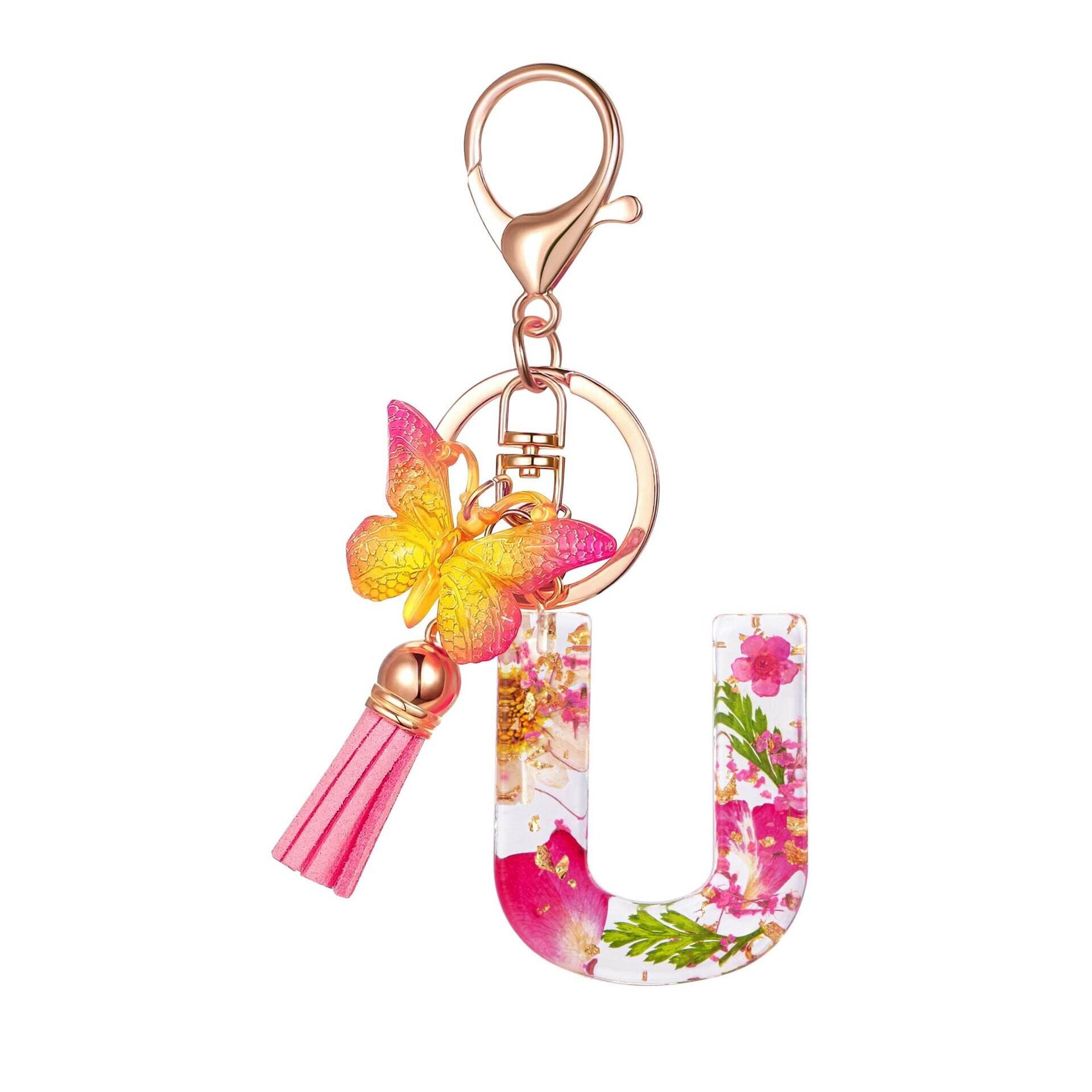 ⏰BUY 1 GET 1 FREE ONLY TODAY🌼Initial Letter Keychains🦋