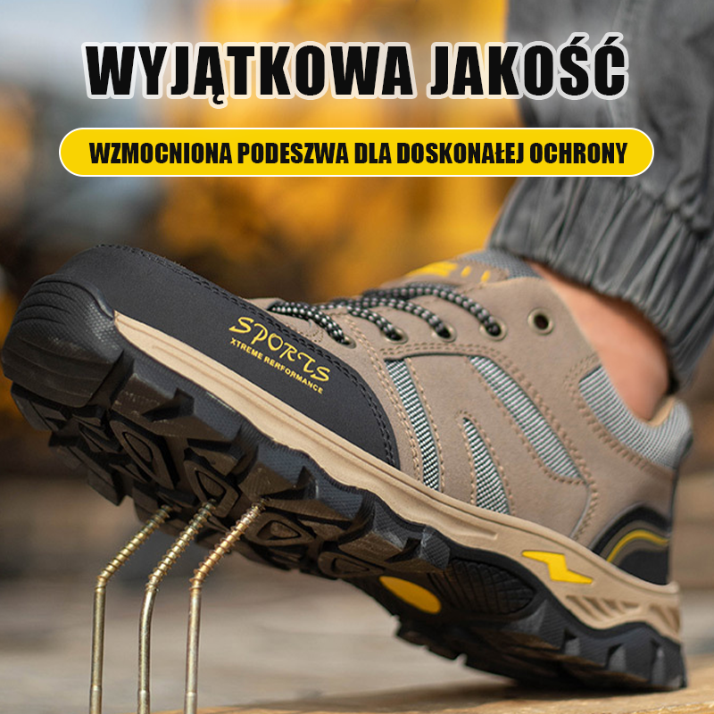 Wysokowydajne, wielofunkcyjne męskie buty turystyczne z grubą podeszwą