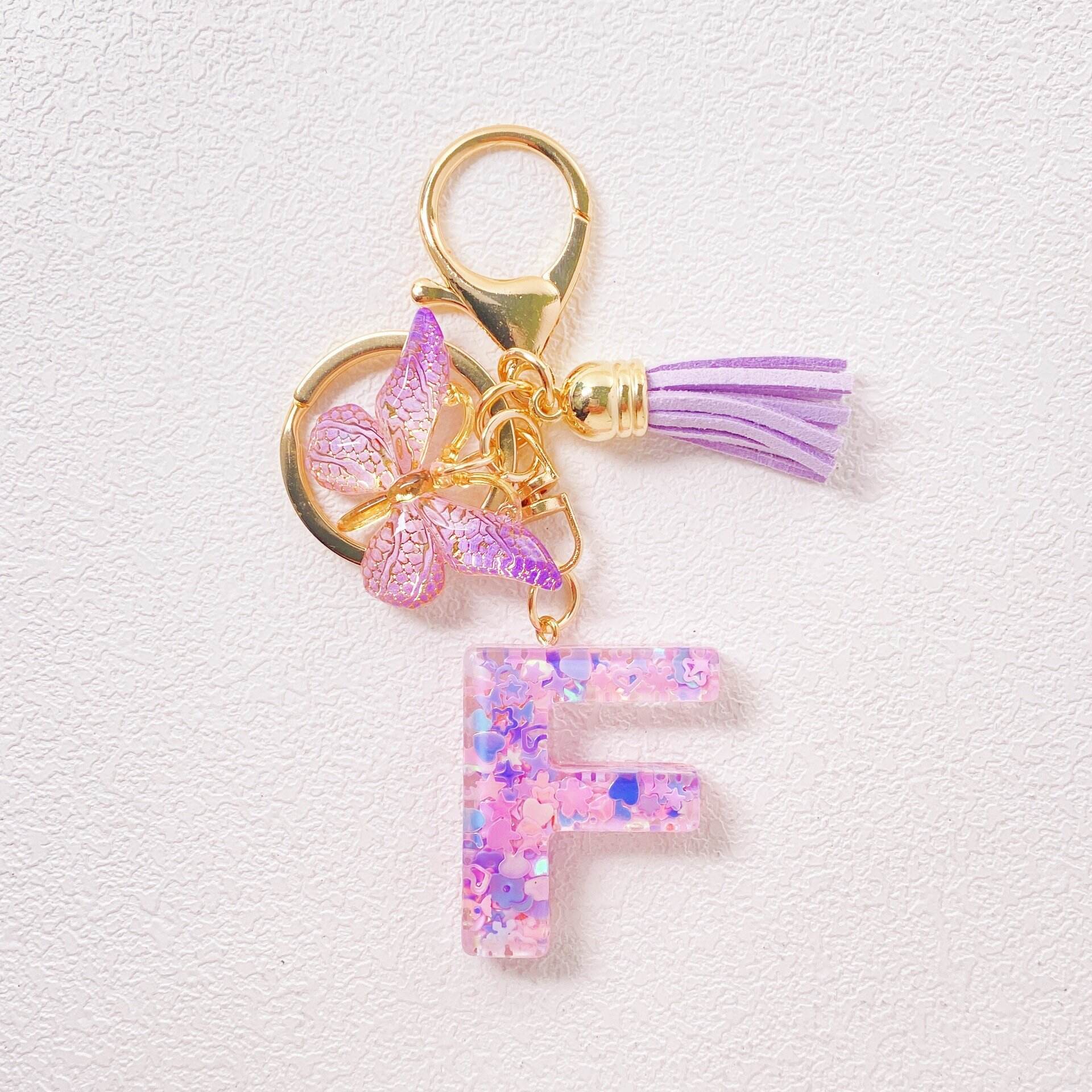 ⏰BUY 1 GET 1 FREE ONLY TODAY🌼Initial Letter Keychains🦋