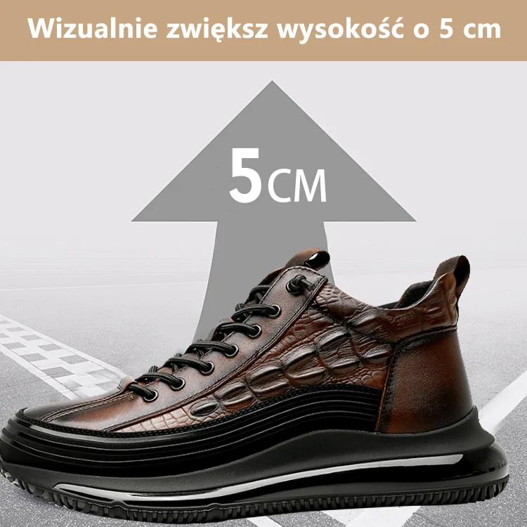 Włoskie ręcznie robione buty z 100% pierwszej warstwy prawdziwej skóry z poduszką powietrzną dla mężczyzn