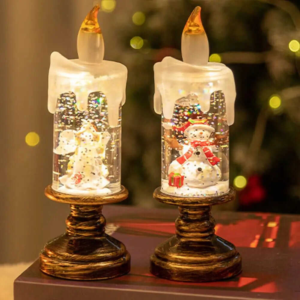 💥Christmas Sale🎄Glitter Glow Flameless Christmas Candles