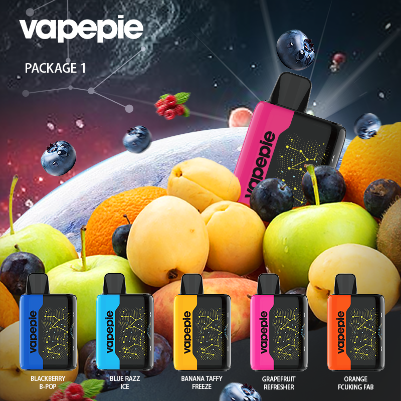 BLUE RAZZ ICE & VAPEPIE 25000 PUFFS - Star Sky Curved Screen