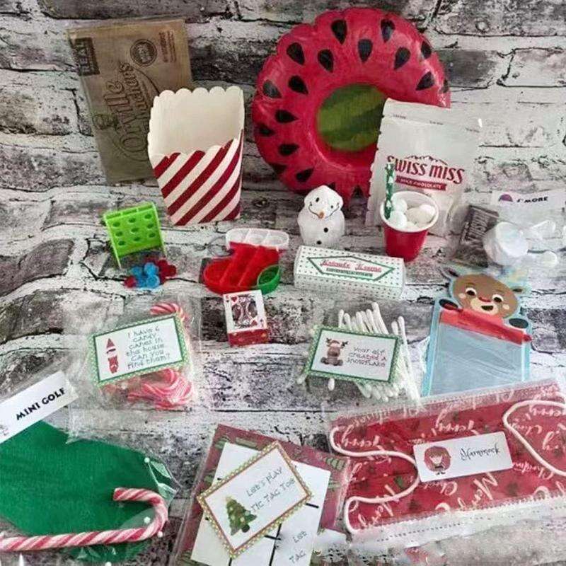 🎄Christmas Sales 50% 🔥 2024 Elf Kit 24 Days Of Christmas,Elf On The Shelf 24 Day Kits