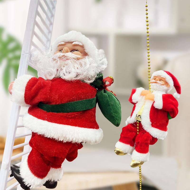 🔥2024 BEST GIFT TO FAMILY🔥Electric Climbing Santa Claus Musical Toys